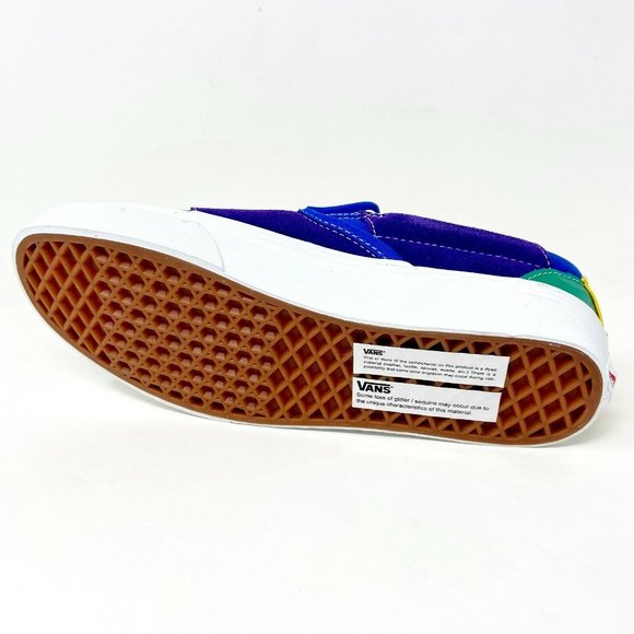 Vans Classic Slip On (Pride) Patchwork True White LGBTQ Womens Shoes - Picture 5 of 5